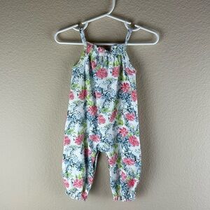 3/$10 Laura AshleyBaby Flowerr Romper Sz 6-9 months
